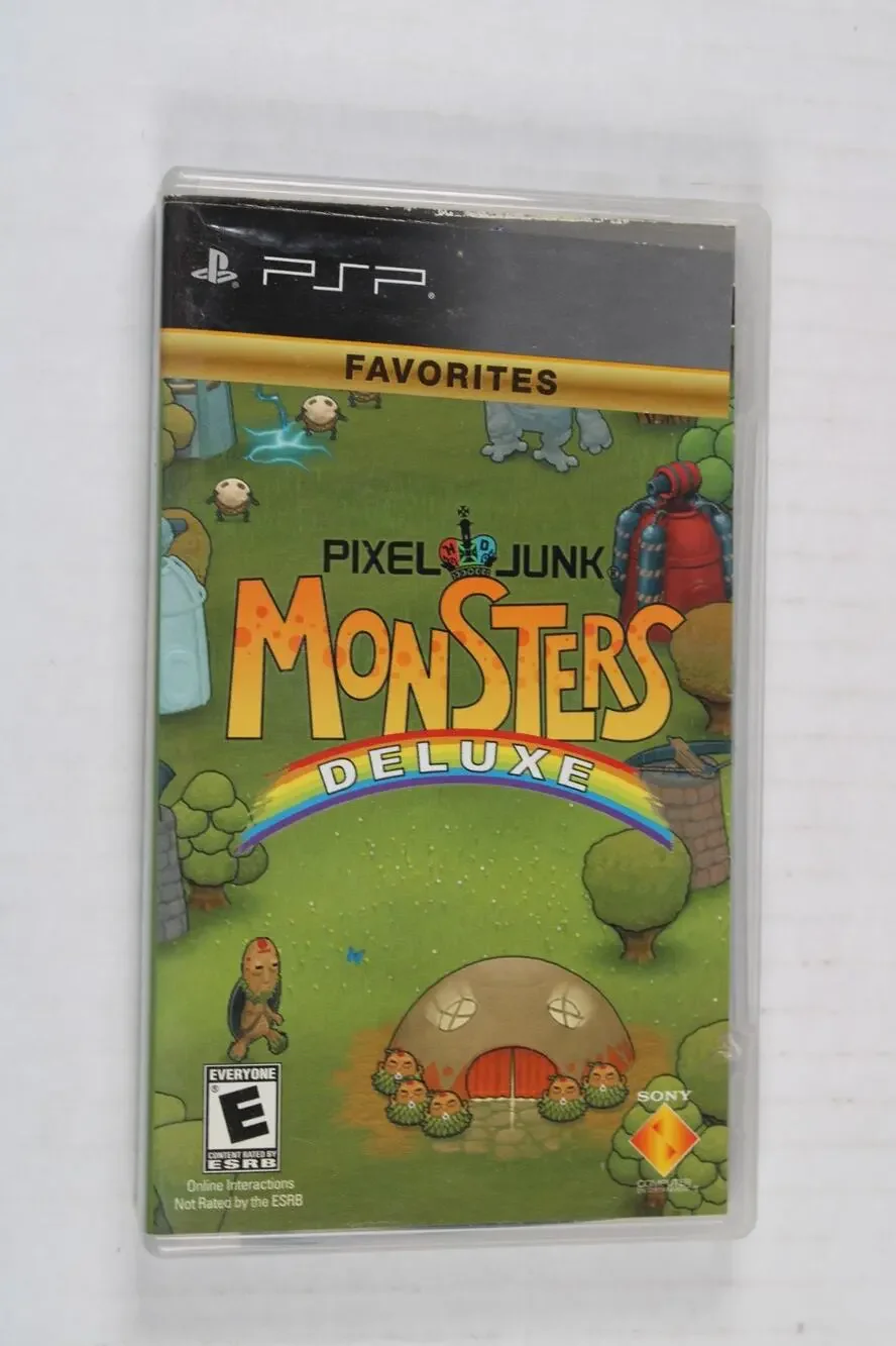 PixelJunk Monsters Deluxe (Sony PSP, 2010) CIB Complete With Manual tested